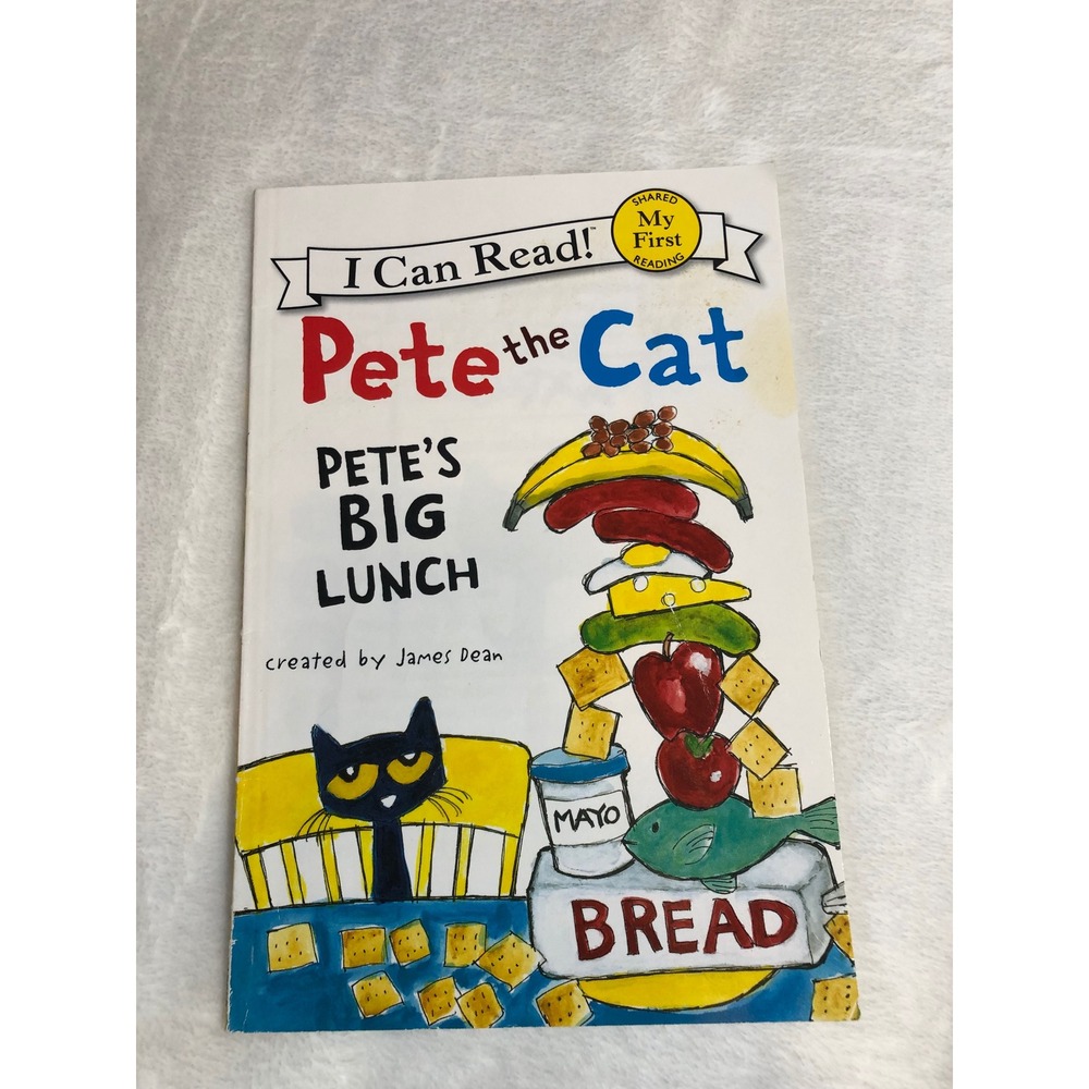 Pete the Cat Petes Big Lunch Childrens Book Shared Reading James Dean Paperback
